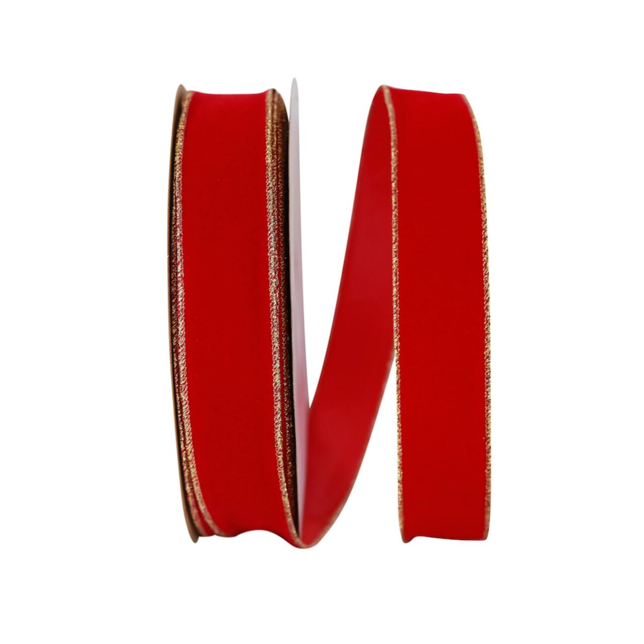 The Ribbon Roll 1.375" x 50yd. Velvet Wired Ribbon